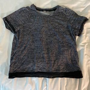 Grey Mesh Lululemon Top